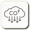 reduction in ghg emission icon